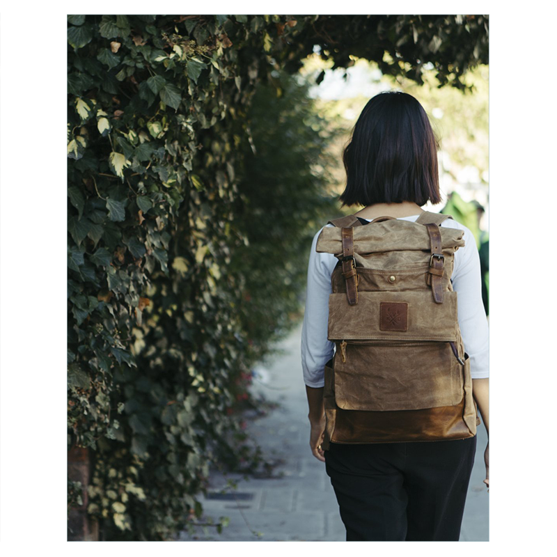 Our Taw backpack is a signature waxed cotton and reclaimed leather heritage look bag featuring a vintage design. 

Learn more here: ow.ly/5FBP50uJQql