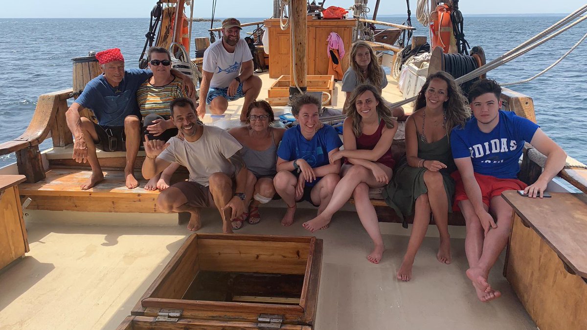 Proyectolibera,hoy hemos despedido parte del equipo que hemos convivido en el barco ,durante una semana