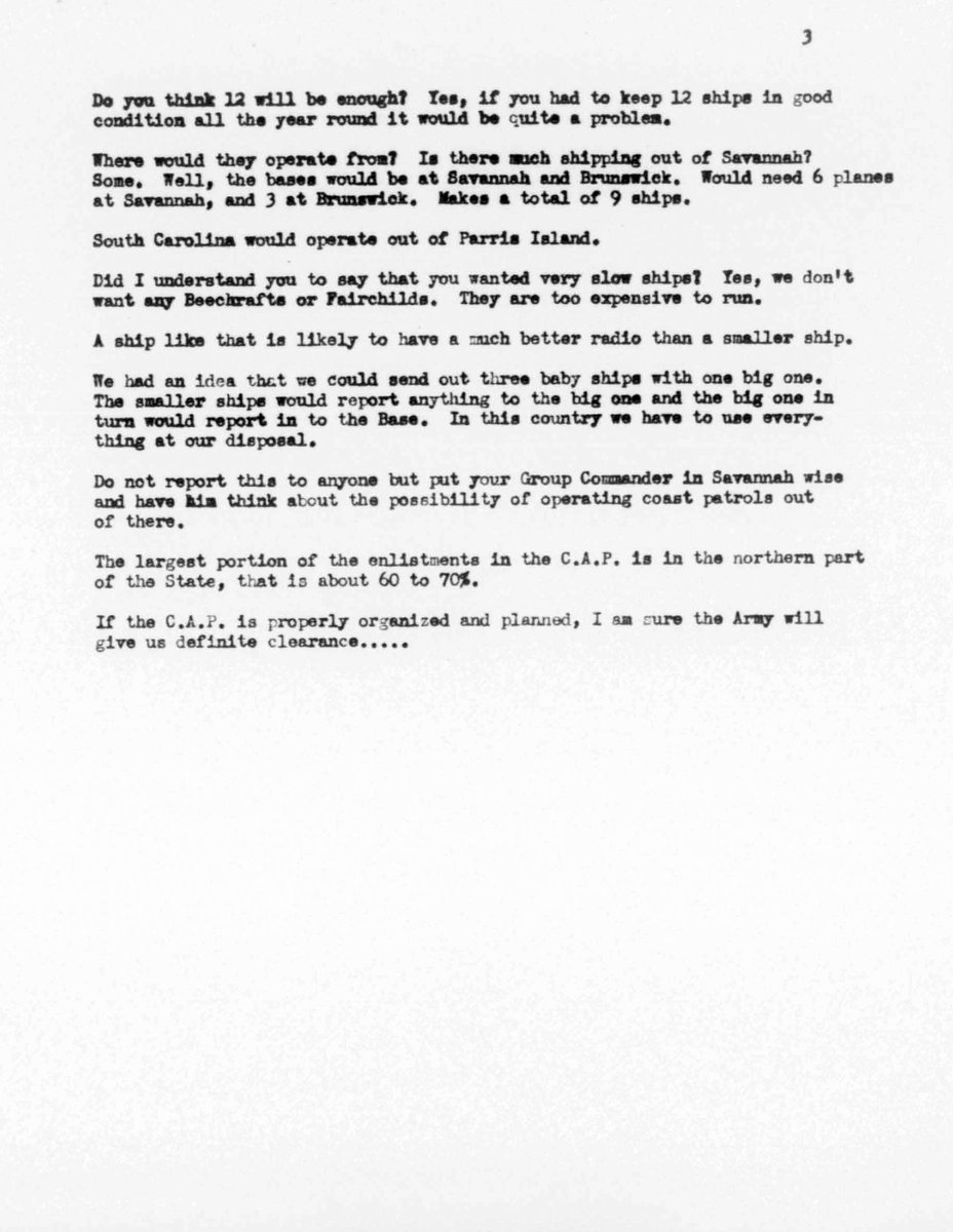 MilHistCurator's tweet photo. Many thanks to @CivilAirPatrol @cap__cos for having me speak about CAP's coastal patrol effort this past Tuesday. Attached are the minutes of a meeting that got the ball rolling for the first two bases. https://t.co/YMnf6BhhLt