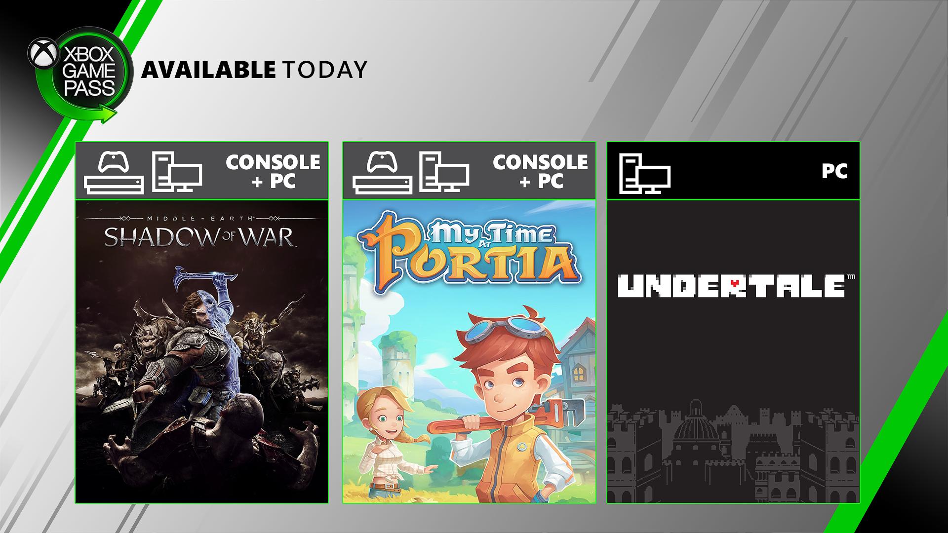 7月のxbox Game Passは Shadow Of War Undertale 他が配信へ Wpteq