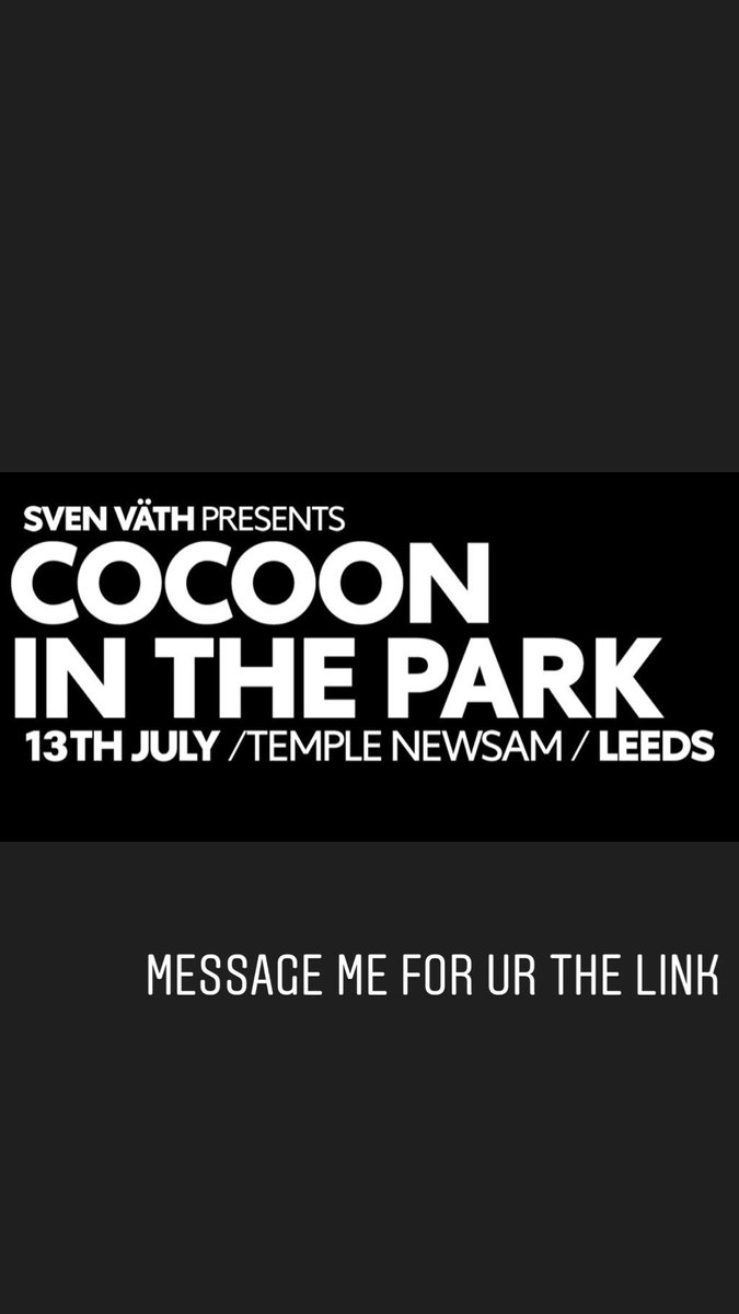 bethwilson36's tweet photo. Cheaper than website save a £10 on general release and £30 on vip #cocooninthepark #cheap https://t.co/SqzNqnBobg