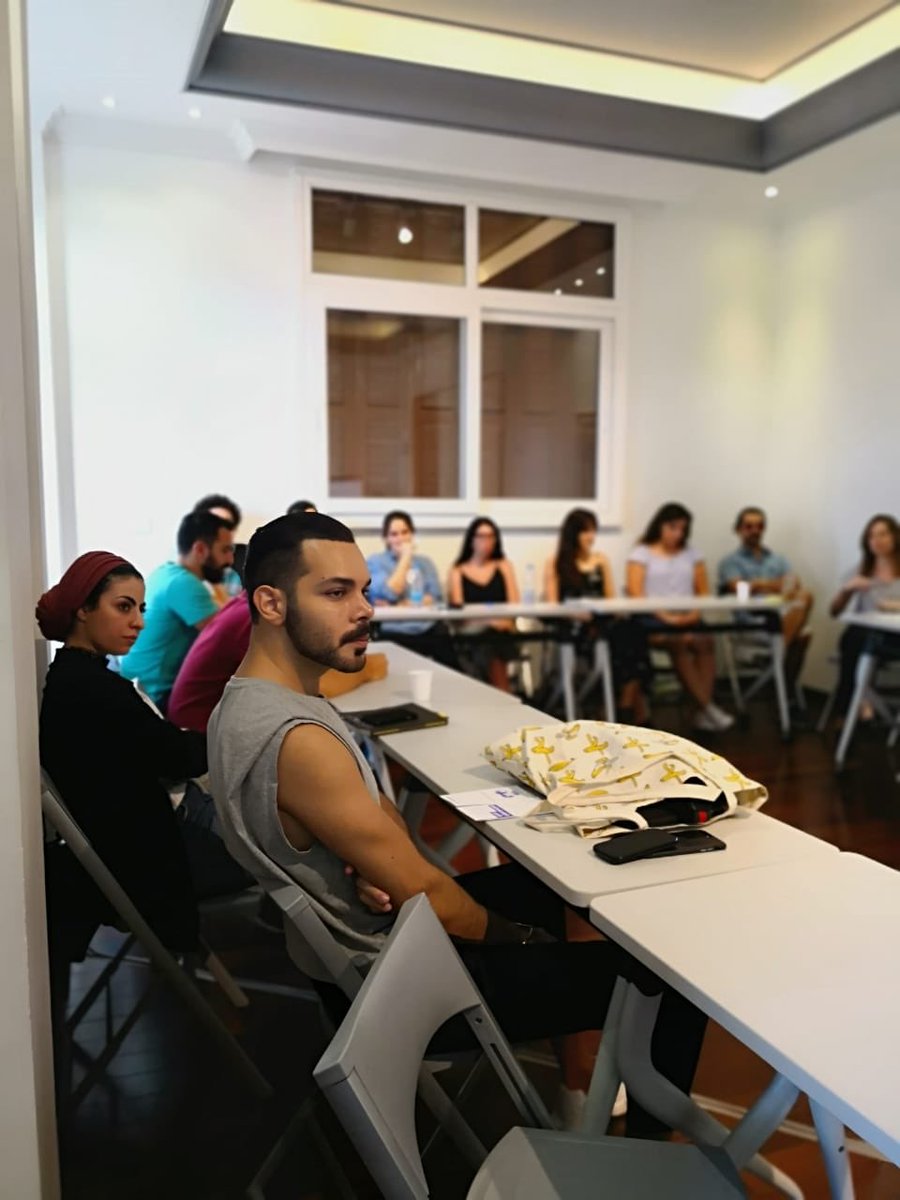 antwork's tweet photo. #Fantasmeem from Goethe Institute Lebanon and @takweenjo from Goeth Institute Amman had a conversation with @christianklotz from #sketchapp on digital design interface, and challenges as independent designers. https://t.co/q5VhuuKjFX