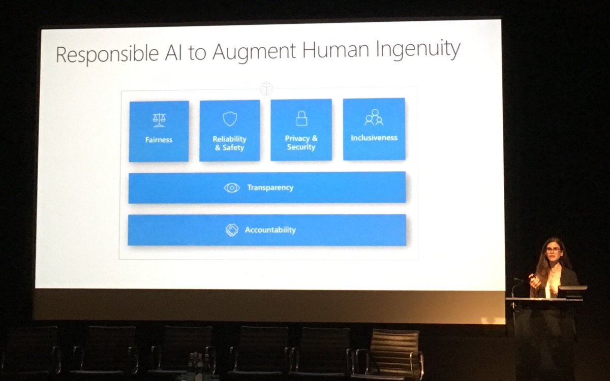 msabella's tweet photo. ‘Let’s talk about responsibility instead of ethics’ @KateRosenshine #FutureTechLondon ‘AI systems are not very smart. They will learn what we teach them. We have to be careful about how we classify things.’ https://t.co/b6aV74IvMA