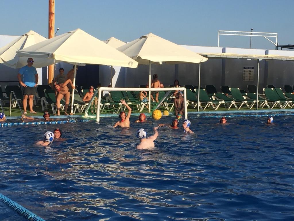 What a fantastic way to start off the <a href="/MGS_PEandSport/">MGS Sport</a> water polo in #Malta! In a beautiful outdoor setting - the boys competed in some very competitive fixtures (won 1 lost 1). #MGSAquatics 🤽‍♂️ 💦