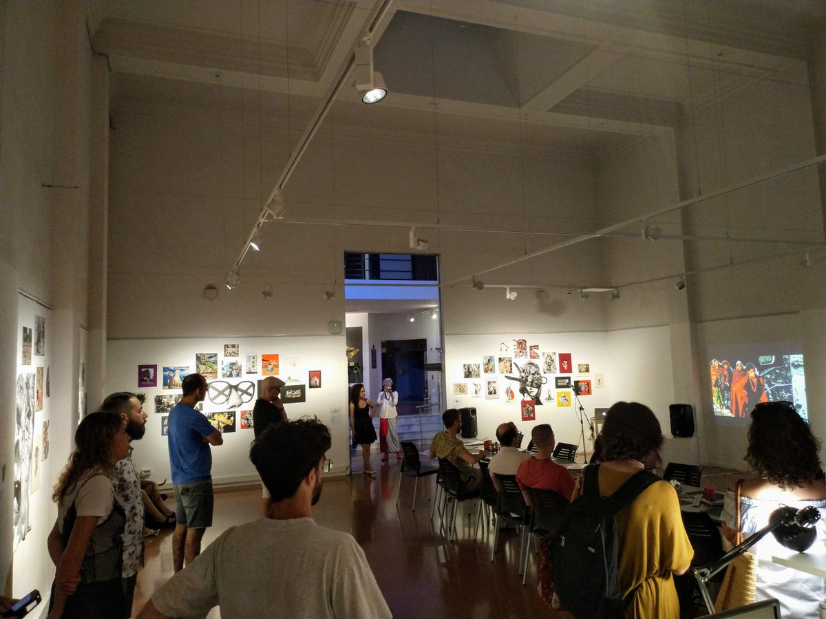 CCSAndreu's tweet photo. Inauguració de l'exposició col·labortiva de #collage comissariada per @collagexcollec amb #taller, #música i #performance! Fins el 6 de setembre pots passar a veure-la! https://t.co/MJS1koTKYW