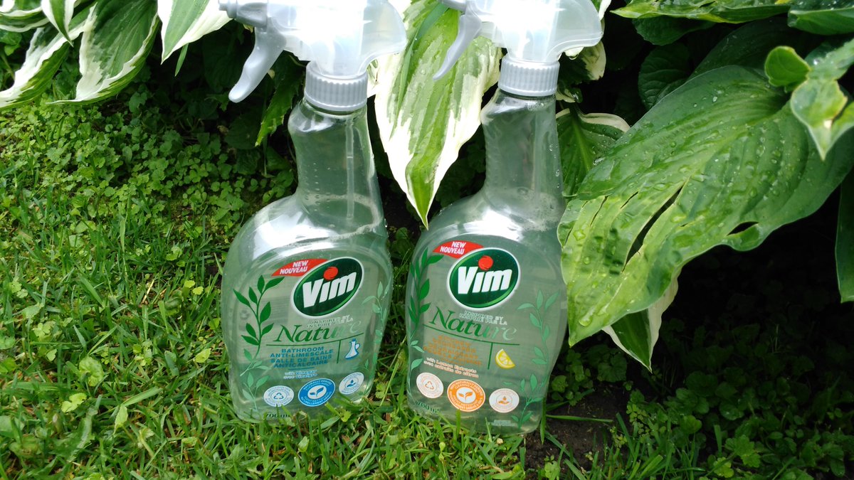 #viminspiredbynature #freeproduct @FamilyRated @vimcanada #familyratedclub loving these cleaners for kitchen & bath, inspired by nature, really great for all light cleaning jobs!