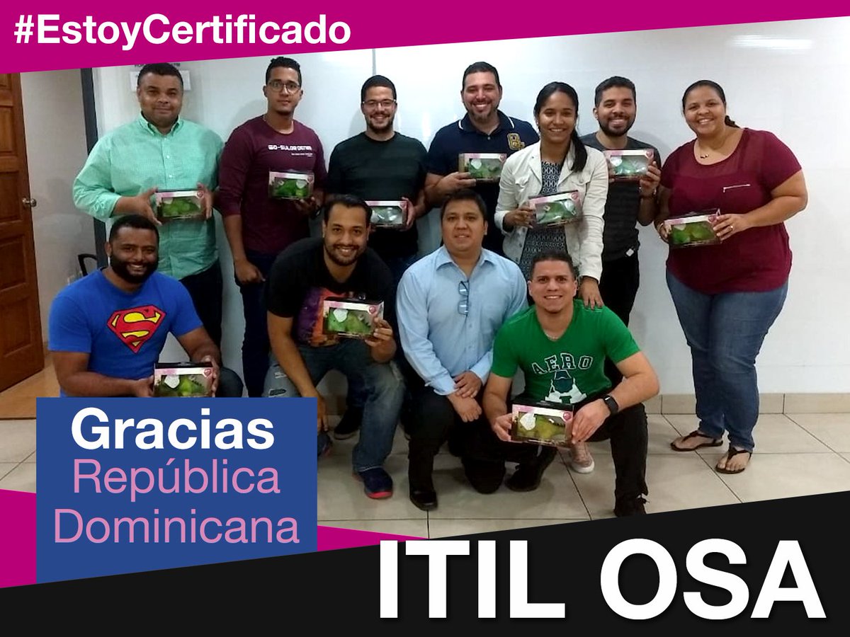ExpertosenITSM's tweet photo. ¡Muchas Felicidades #PinkAlumni República Dominicana! 🐘🤗
En Pink Elephant tenemos el Rate de Pase más alto de la Industria. #PinkAlumni destacados y Consultores con gran experiencia.
#EstoyCertificado #ITILOSA #CobIT https://t.co/pmKSX8E11v