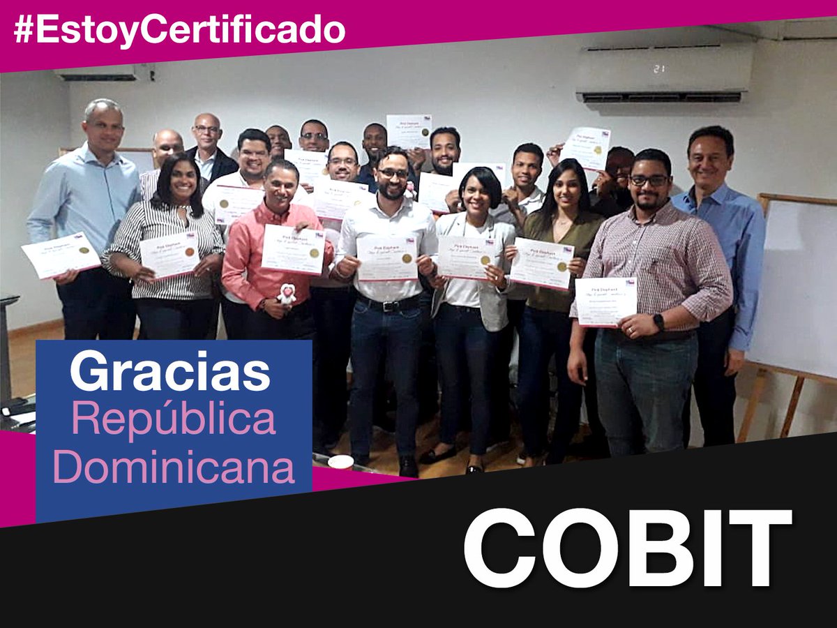 ExpertosenITSM's tweet photo. ¡Muchas Felicidades #PinkAlumni República Dominicana! 🐘🤗
En Pink Elephant tenemos el Rate de Pase más alto de la Industria. #PinkAlumni destacados y Consultores con gran experiencia.
#EstoyCertificado #ITILOSA #CobIT https://t.co/pmKSX8E11v