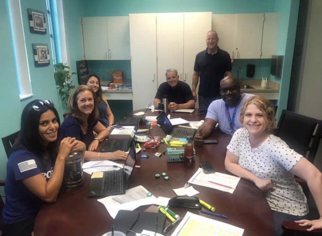 The Dream Team is working hard.