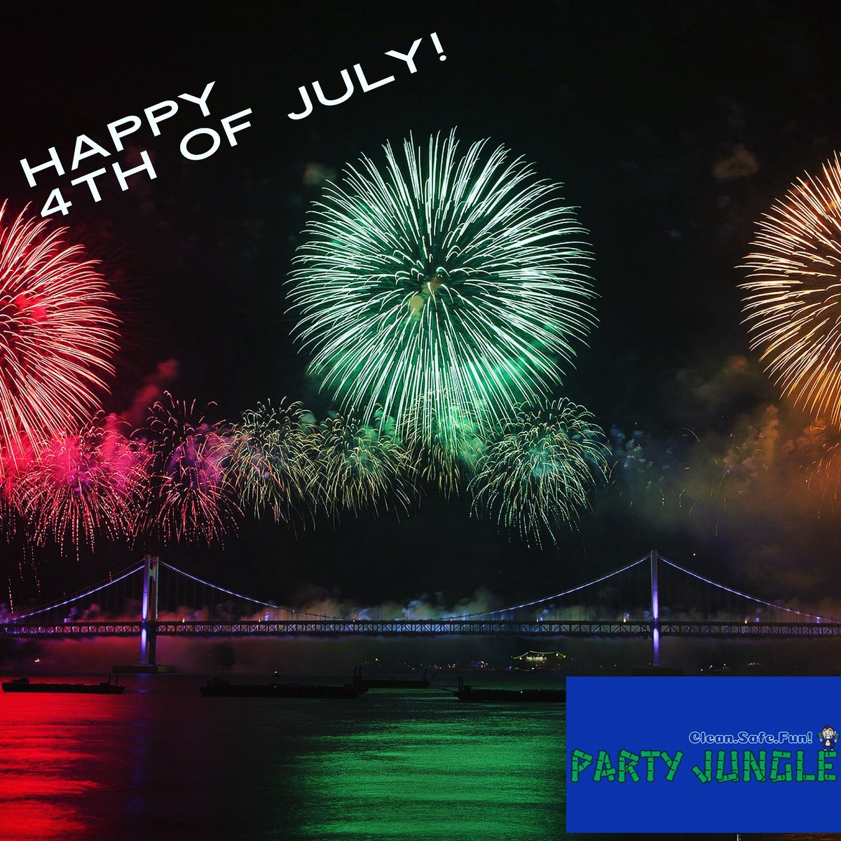 PartyJungleAZ's tweet photo. Happy 4th of July 🇺🇸 #partyjungle #phoenixarizona we are open again tomorrow at 10am! https://t.co/0clEQ1XiYP https://t.co/HkcBs7NYLk