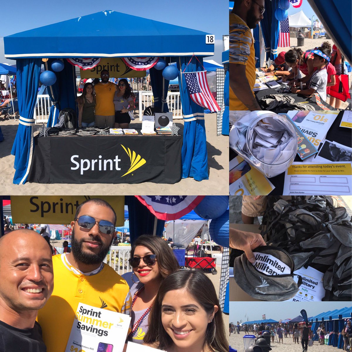 It’s become an #ExpertsChoice tradition to host the #CampPendleton #BeachBash event each year! Tons of fun, tons of smiles and plenty of interest in #Sprint ‘s 50% off #UnlimitedMilitaryPlan