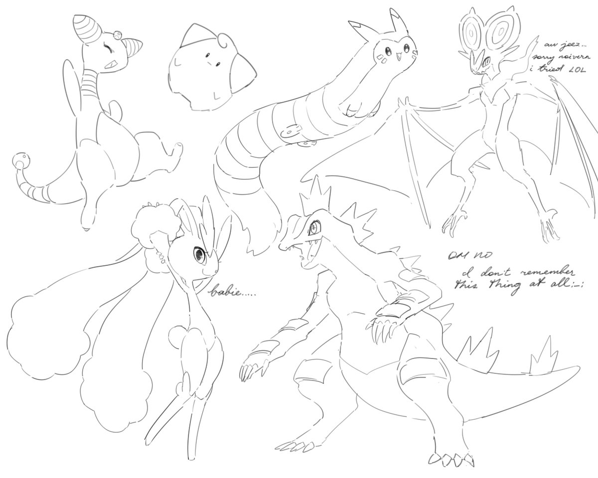 More memory pokemon! :V I'm honestly kind of surprised at how well I've been doing throughout this whole thing lol, but most of these I've happened to draw at least once before so I remember their designs p decently? 