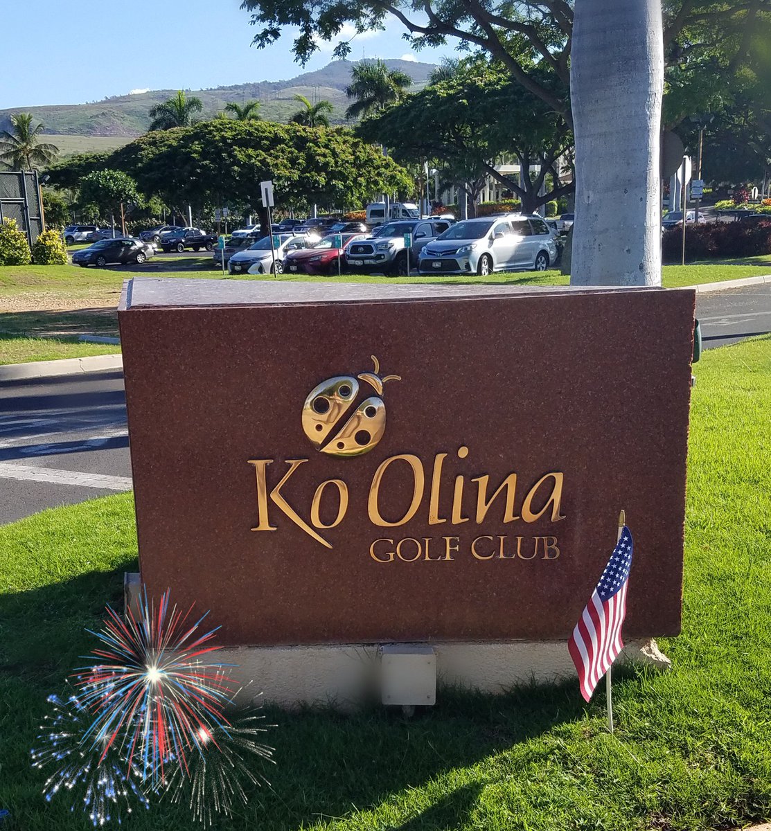 Happy 4th of July!🏌🏽‍♂️⛳ #golf #koolinagolfclub #4thofjuly #koolina #hawaiigolf #golfhawaii #holeinone #golfer #oahu #hawaii #independenceday #fireworks #americasbirthday @KoOlinaResort @KoOlinaFun