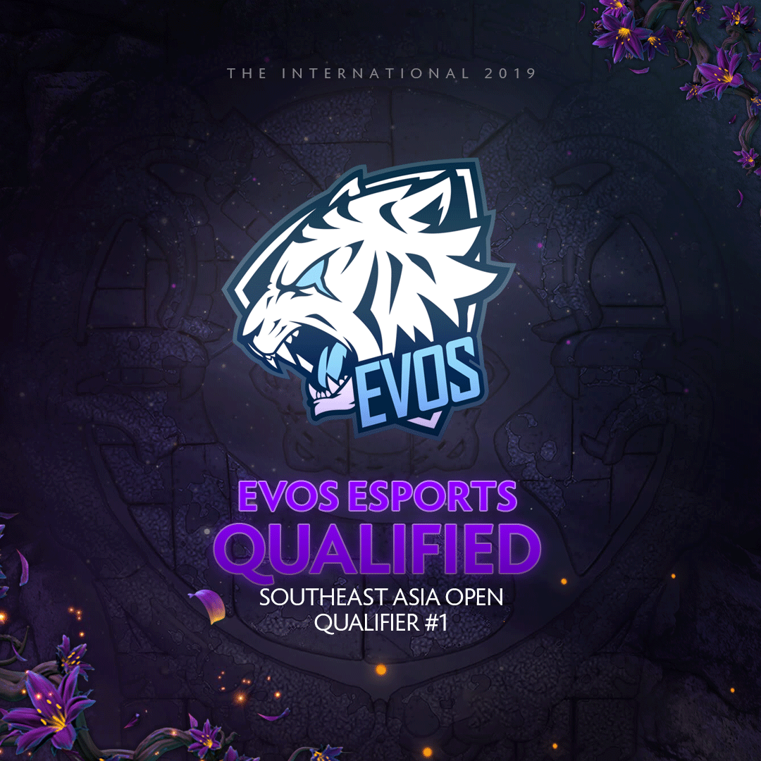 dota2ruhub's tweet photo. .@evosesports заняли последний слот первых открытых квалификаций в Юго-Восточной Азии.

#RoadToTI9 #Dota2 #RuHub https://t.co/6btSpWXPVi