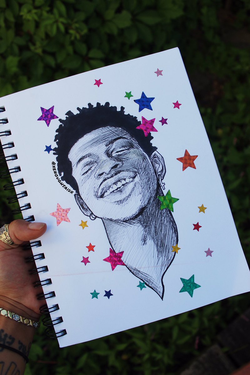 xEnoughSaidx's tweet photo. I’m gonna draw until I cant no more 😭✍🏽 @LilNasX https://t.co/lkBM6y00cy