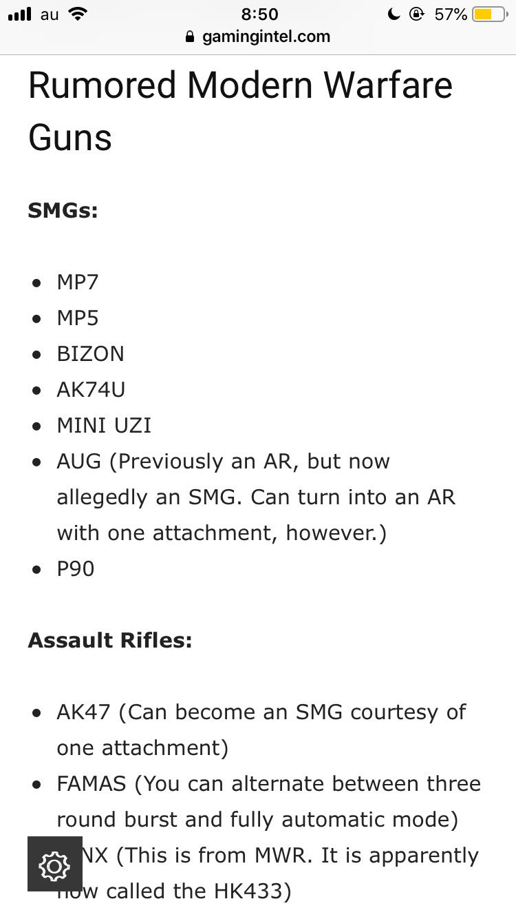 Yuya Cod Mw 武器一覧リーク 熱過ぎない Modernwarfare