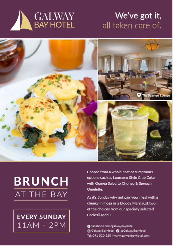 Galway_Races's tweet photo. One final prize from #GalwayRacesHr π
Bottemless Brunch on the Bay for 2 people thanks to @GalwayBayHotel π₯βοΈ
To enter tell us: What day are you #goingracing ? π
Must be booked in advance. Available on Sundays, excluding Christmas & New Years.
Voucher valid for 12 months. https://t.co/xQpVv7ZlAS