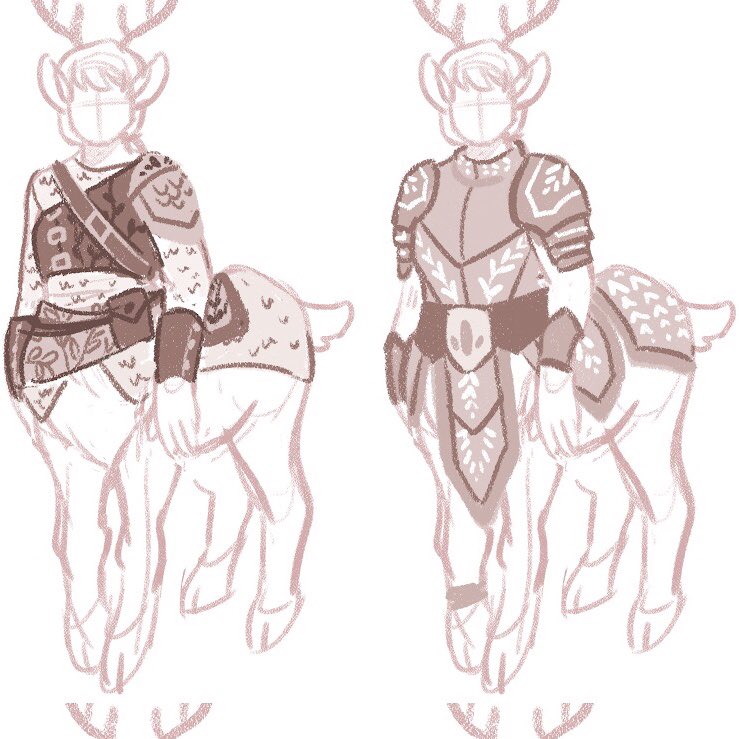 FaewoodGame's tweet photo. #CentaurWeek post 3 is up for all patrons! It focuses on ten different outfit designs by @Electricgale, with six color ideations! 🌈🧡🏹 

https://t.co/XcM5MKzDl2 https://t.co/HiCdUIeeY1