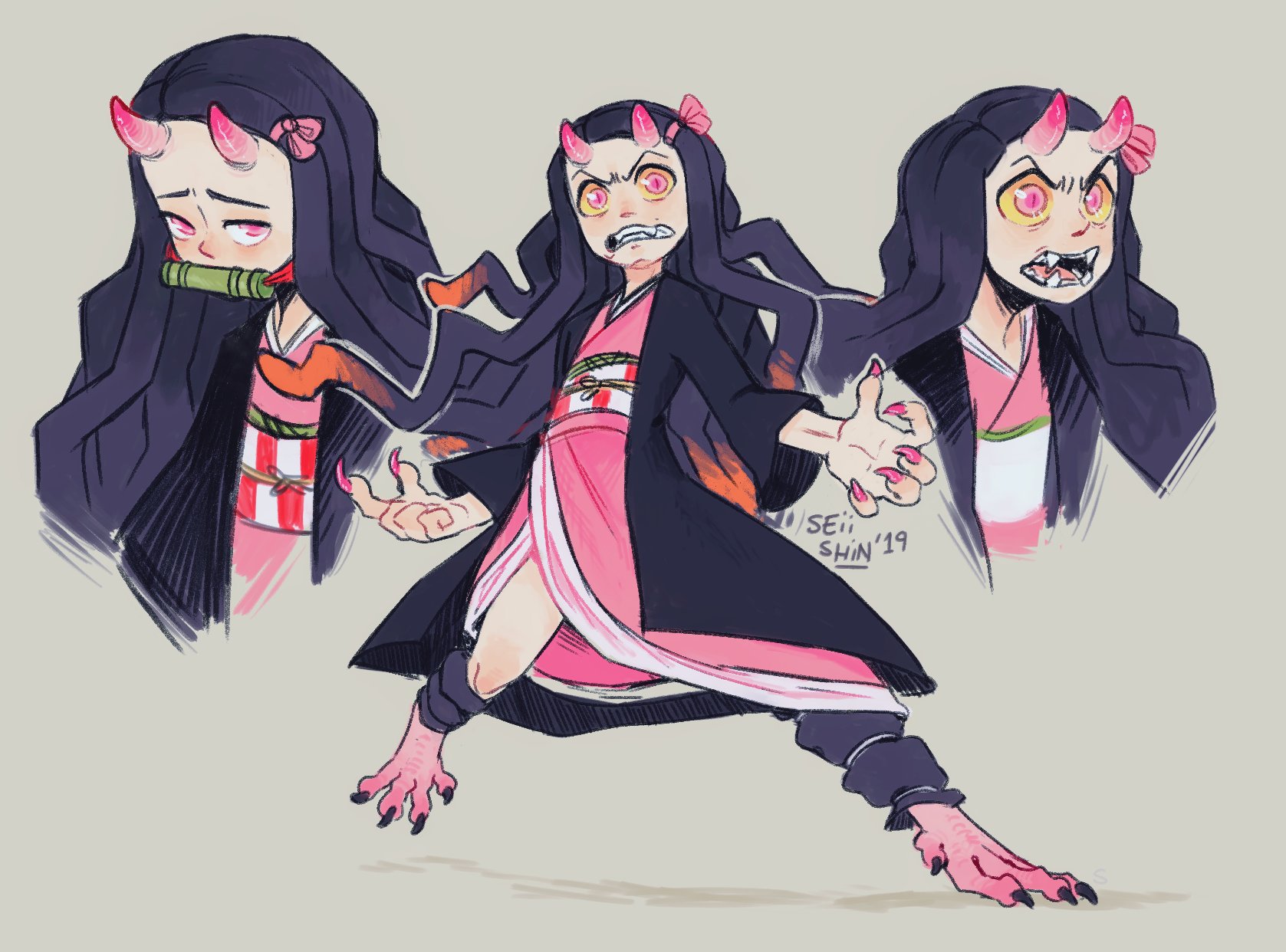 Seiishin Commissions I Love Nezuko From Demon Slayer I Just Kind Wish She Had Just A Few More Demon Y Traits Demonslayer Kimetsunoyaiba T Co Wfwt2vhmbh Twitter
