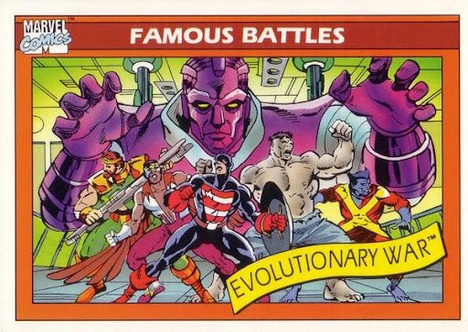 WednesdayComix's tweet photo. I think the next ten years of the #MCU will all lead to either this moment in #MarvelComics continuity, #SecretWars, #SecretInvasion, #Galactus, #Annihilation or God-Doom Secret Wars. How about you? Pictured here Evolutionary War.
#EvolutionaryWar
#HighEvolutionary @Marvel https://t.co/Am9oKJLrCb