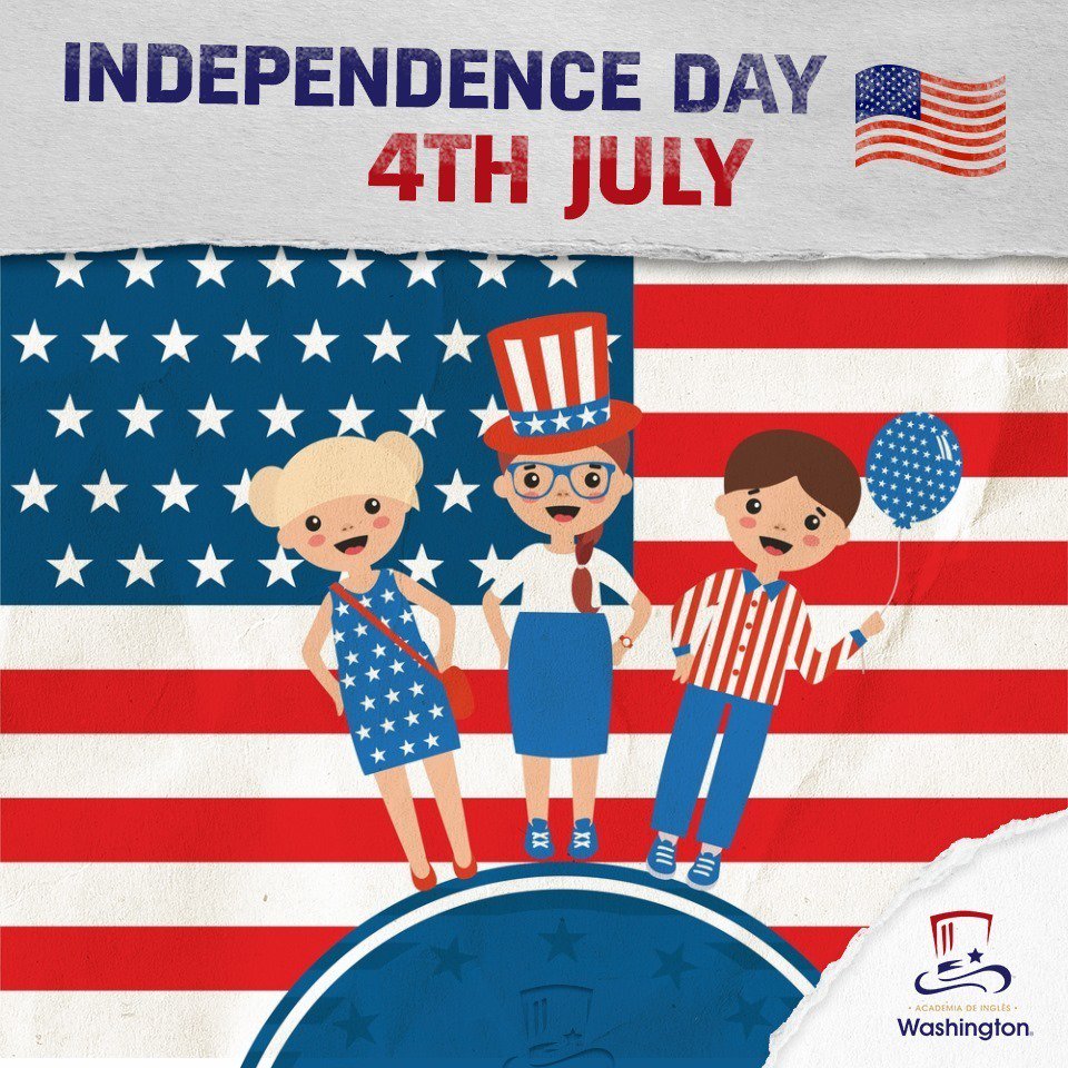 WashingtonOrt's tweet photo. Hoje é o dia da Independência Americana! 🗽🎇

Nos Estados Unidos, este é um feriado levado muito a sério: a decoração das lojas, os desfiles e a queima de fogos de artifício por todo o país deixam visível o patriotismo envolvido. https://t.co/fpV8Gj2xGh
