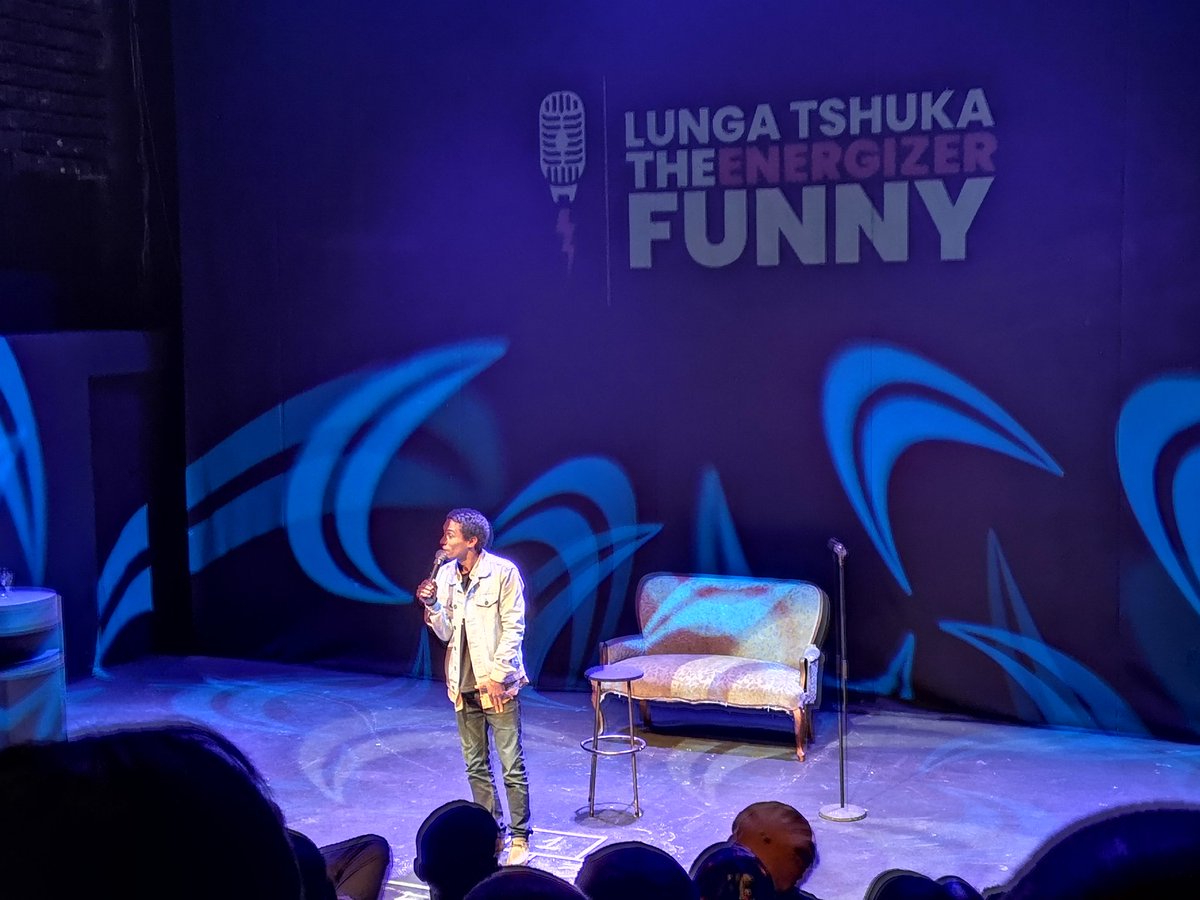 TishCharles's tweet photo. SO much fun at @LungaTshuka show #TheseAreMyStories at @ArtscapeTheatre tonight! 🔥

And super surprise appearances by my other faves @AmbroseUren &amp; @ginofernandezsa 🤩

Thanks for the belly laughs, gents! 😂

Don't miss this show which runs 5-6 July! #TheEnergizerFunny https://t.co/o5Fu3M9KxO