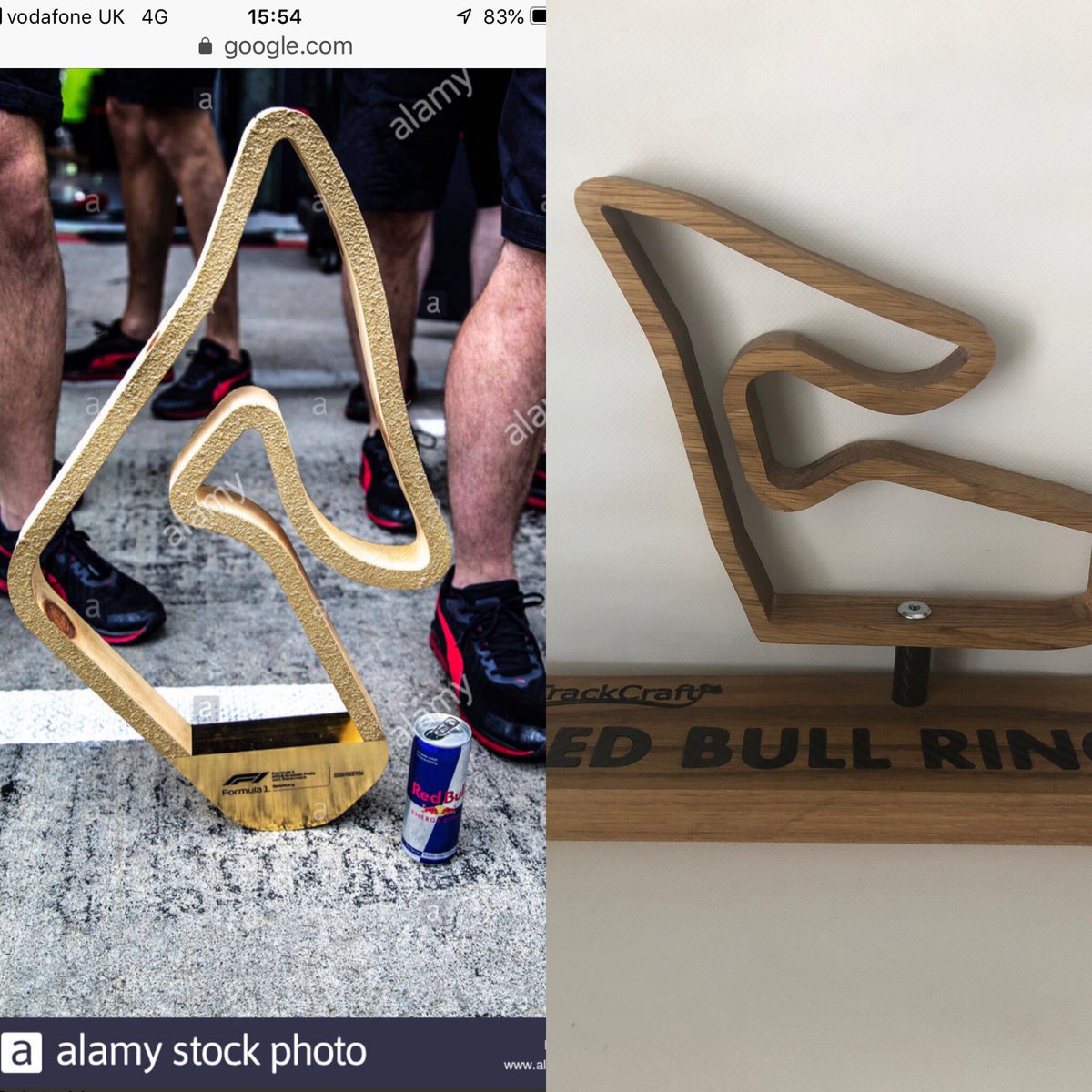 TrackcraftD's tweet image. When you’re singing off the same page #redbullring #trophy #desksculpture #trackcraftdesign