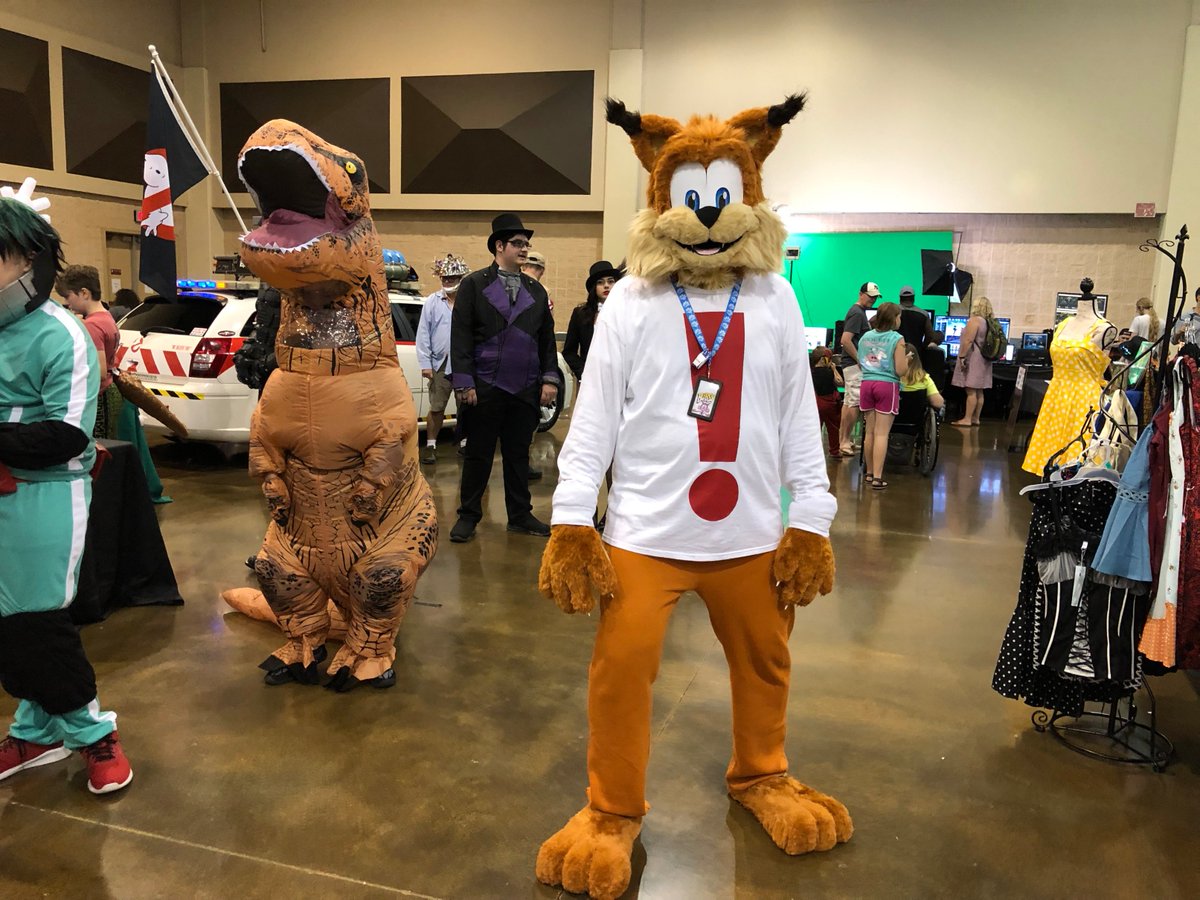 RustyTheBobcat's tweet photo. T-Rex, Stay Puft, Batman, Bubsy (me), and everyone else in the action figure box at Rob Con 2019 #bubsy #batman #trex #jurassicpark #jurassicworld #dccomics #robcon #robcon34 #robcon2019 #BubsyTheBobcat #bubsybobcat #bubsycosplay #cosplay #comiccon #scificon #ecto1 #louistully https://t.co/wZPVH7PeHh