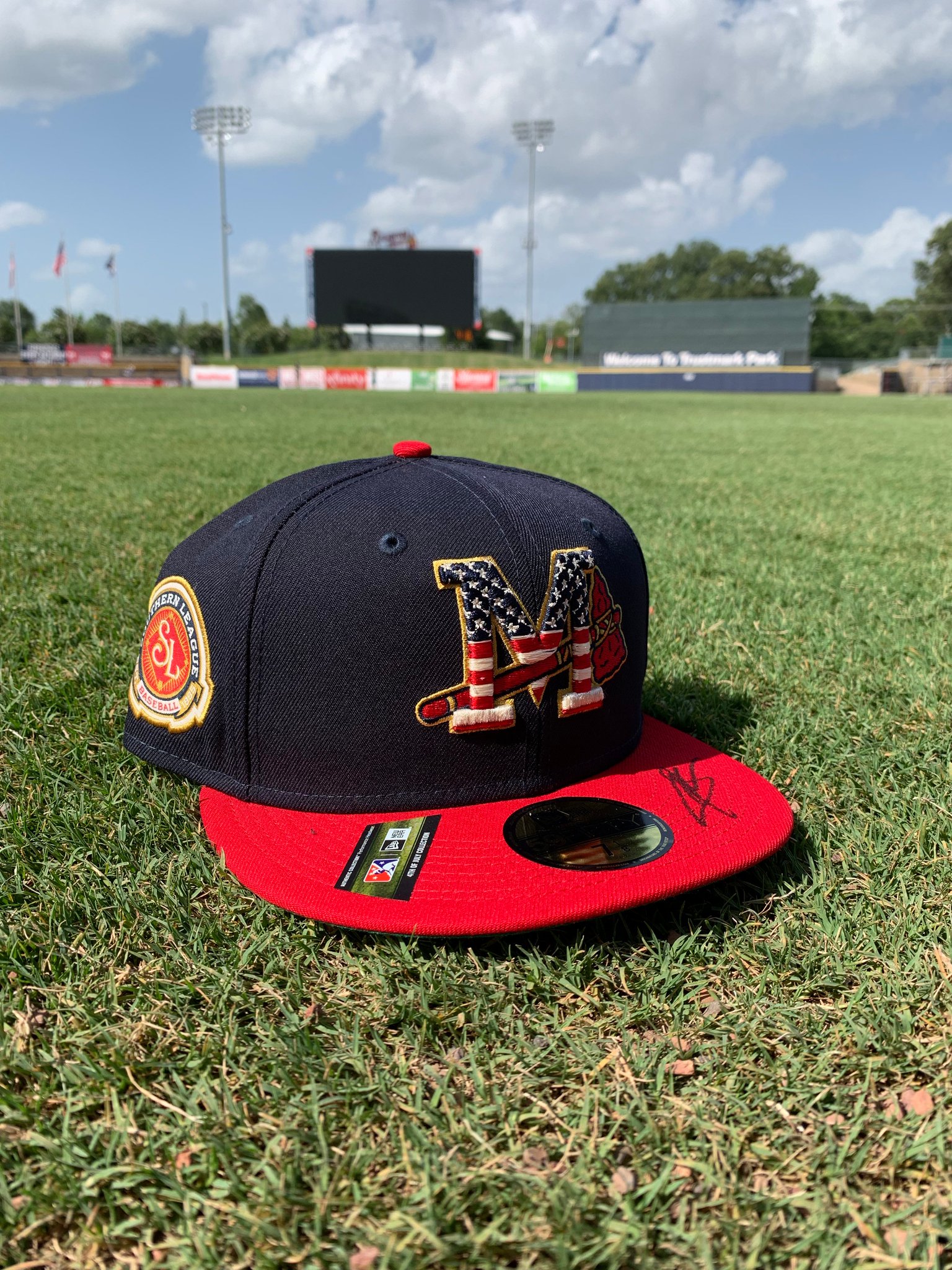 4th of july braves hat