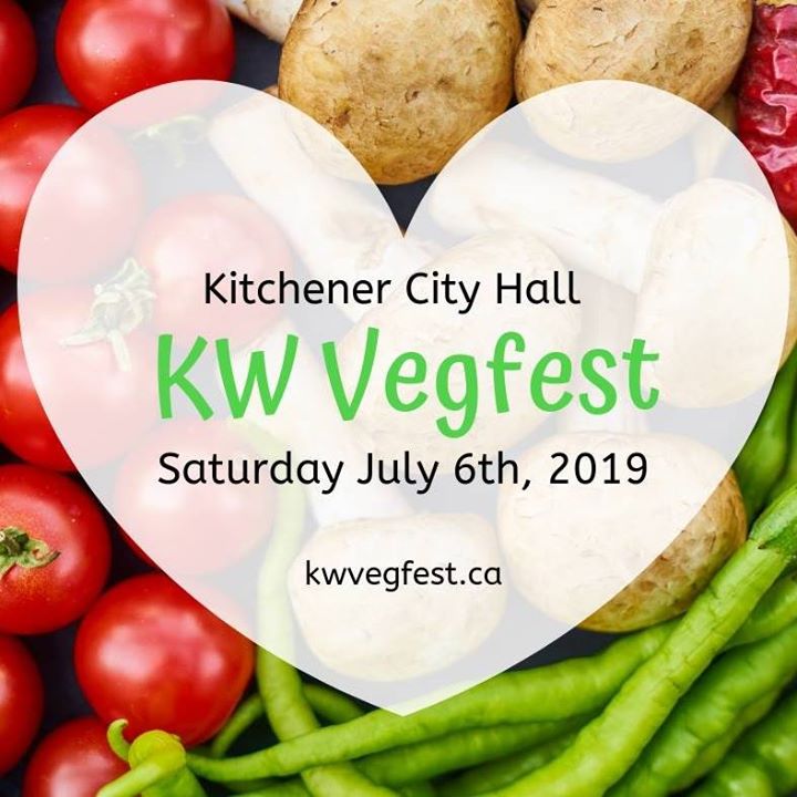 Come say hi to us @ KW Vegfest! It is on Saturday July 6 from 11 AM -6 PM at Kitchener City Hall. Food vendors, sanctuaries, non-profits, social clubs, retailers, speakers &amp; a free screening of Sea of Life. More info can be found at kwvegfest.ca #Vegan #ForTheAnimals