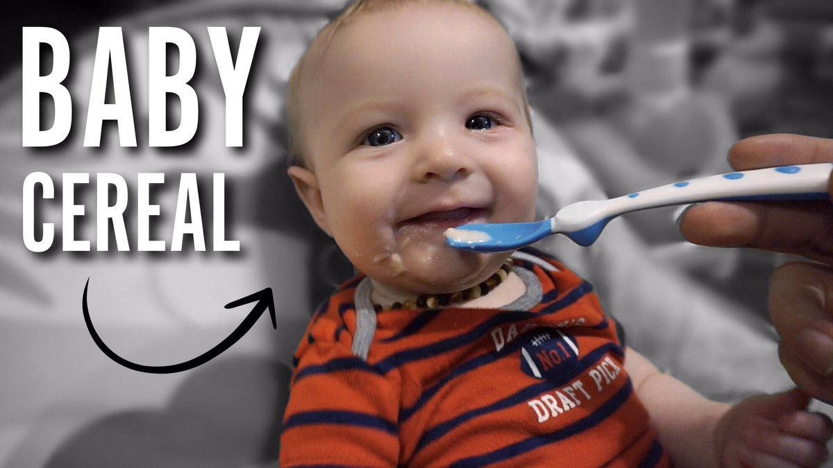 baby's first time eating cereal