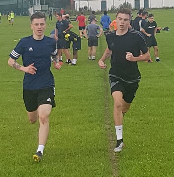 Matthews putting his players through their paces during training