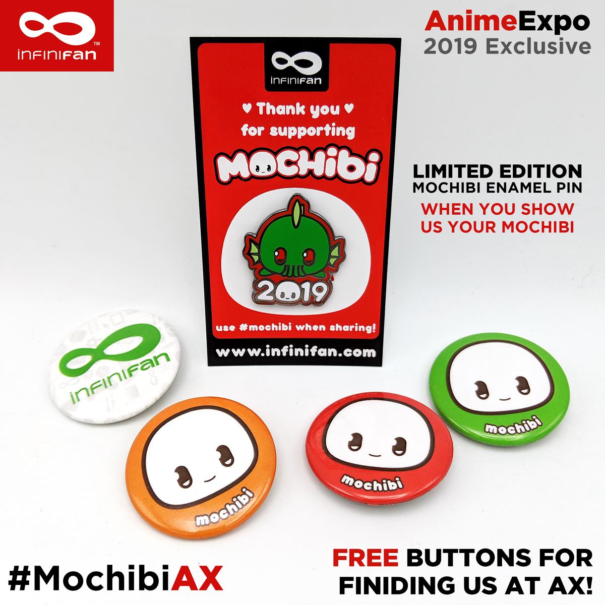 InfinifanInc's tweet photo. Keep your eyes peeled for #Mochibi at @AnimeExpo this Saturday and Sunday we will be giving out free buttons to everyone and also have LIMITED EDITION Pins for anyone who show us their #Mochibi and maybe some other goodies for super fans! Look for the orange shirts!
#MochibiAX https://t.co/qmoddmZM4V