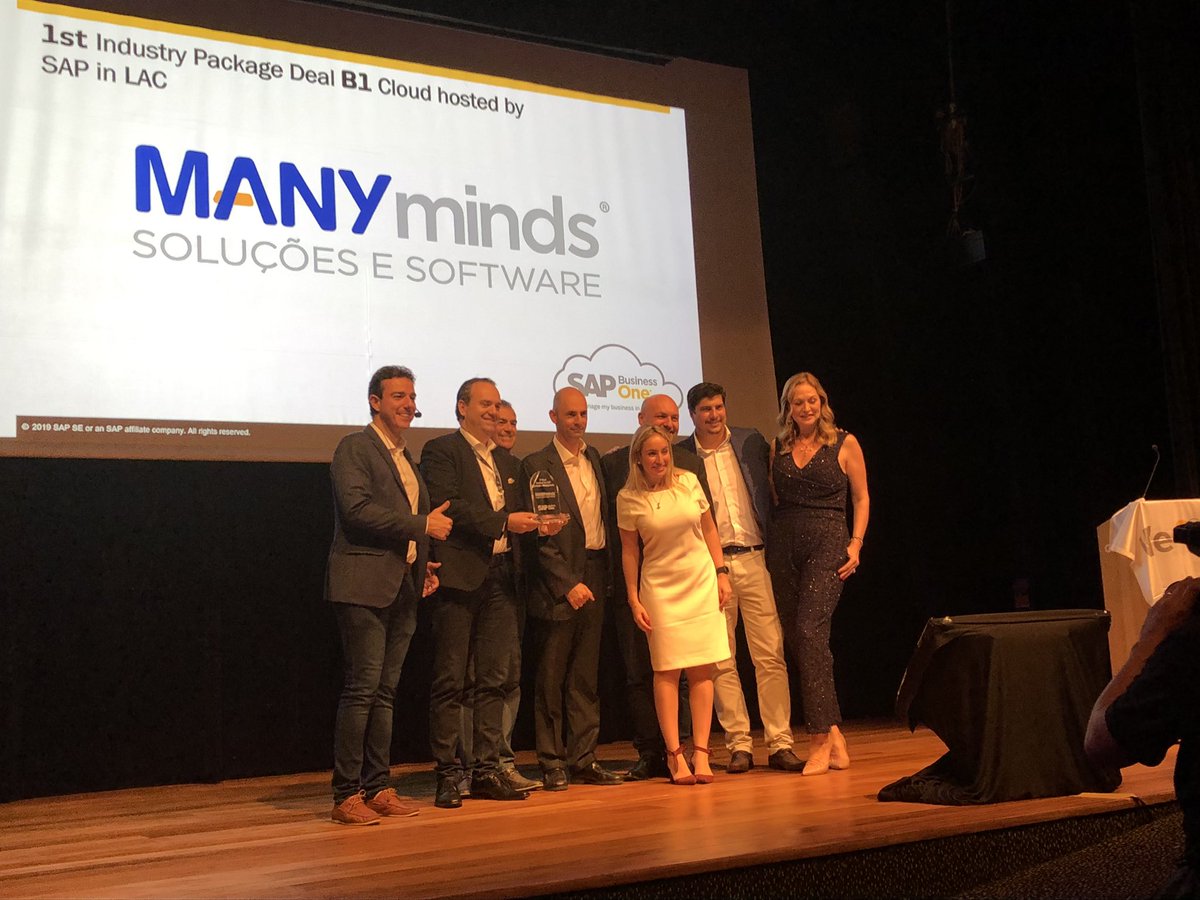 AndreSil_B1's tweet photo. Congrats to @manymindsbr on the first @SAPBusinessOne Cloud hosted by SAP deal in LAC with a Cloud Industry Package solution #b1food #B1SummitBrazil https://t.co/atNWuiBZ19