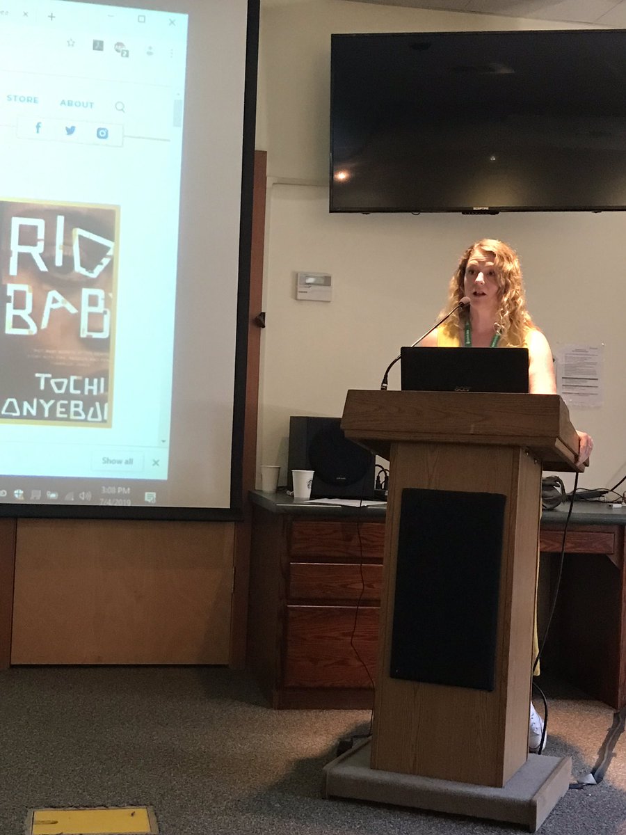 VChangPoet's tweet photo. Executive Editor of @ElectricLit @HalimahMarcus talking about literature online. #idyllwildwritersweek https://t.co/PD4uZVgf4B