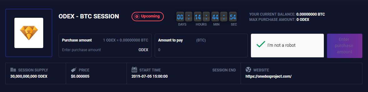 OneDexProject's tweet image. Are ready for ODEX IEO 🤗
👉Token Sales will start on 15 hours  
-----------
IEO price : 1 ODEX = 0.000005 USD 😍
Stard date : 05 july 
Bonus : 30%  😍
KYC : Not required 👍
IEO link : vindax.com/project/5d1431…

#tokensale #launchpad #IEO  #BTC #moon #ICO #binance $btc $ETH $XRP