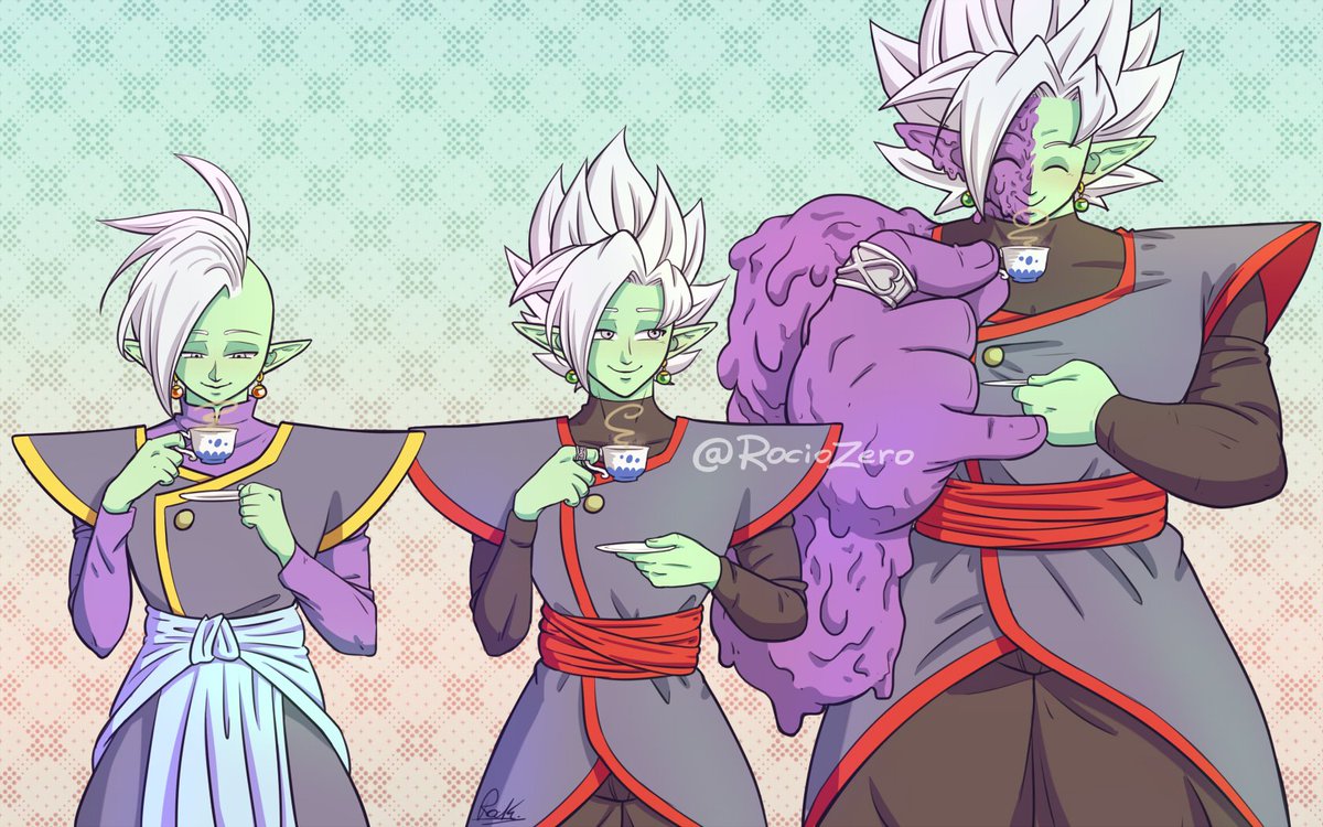 I think all Zamases love tea. ザ マ 教 イ ラ ス ト 企 画 ザ マ 教 #Zamasu ザ マ ス.