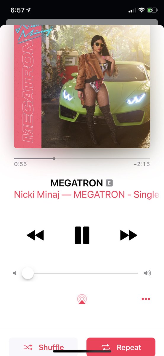 SuperBarbTingz's tweet photo. Who’s streaming on repeat!!??? #Megatron #MegatronStreamingParty #Queen #bratatata #megatronmusicvideo #megatronchallenge #nickiminaj #QueenTingz @NICKIMINAJ https://t.co/25l9P8SPDK