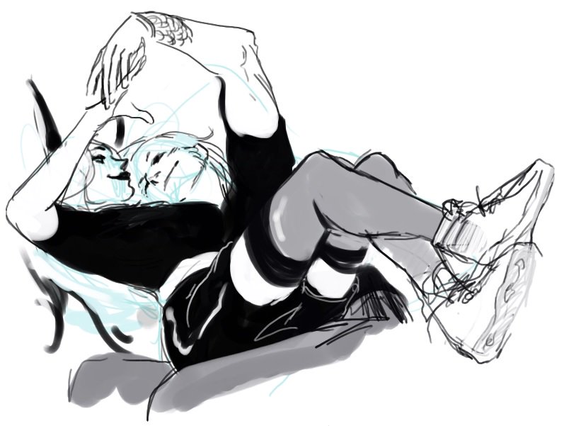 MorganSeize's tweet photo. 2014 reqana and their homo genderbent AUs sonetana and aareq
with the lovely llama ocs of @vongrauenhausen <3
#cuddle #kiss #trolling #reqana #sonetana #aareq  #art #illustration #dessin #drawing #lgbt #gay #lesbian #homo #au https://t.co/3DTwK0OmVL