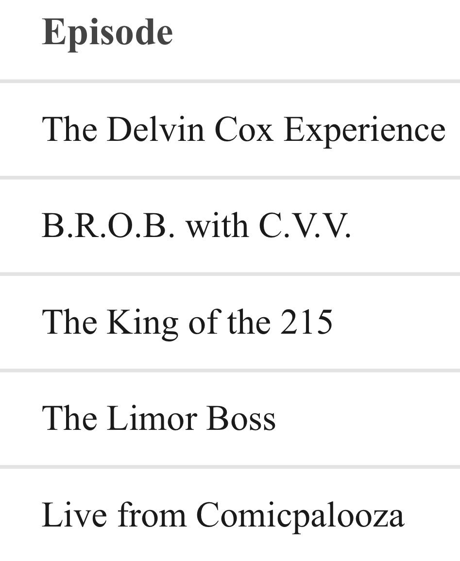 Top 5 #3RShow episodes June

1. <a href="/delvin_cox/">Delvin Cox</a>
3rs.lol/DelvinCox

2. <a href="/ChrisVanVliet/">Chris Van Vliet</a> 
3rs.lol/cvv

3. @KingBlackiePro 
3rs.lol/King215

4. <a href="/themainmanmono/">Shane Monahan</a>
3rs.lol/LimorBoss

5. @JPenJail
3rs.lol/JPenJail

#HTownPods