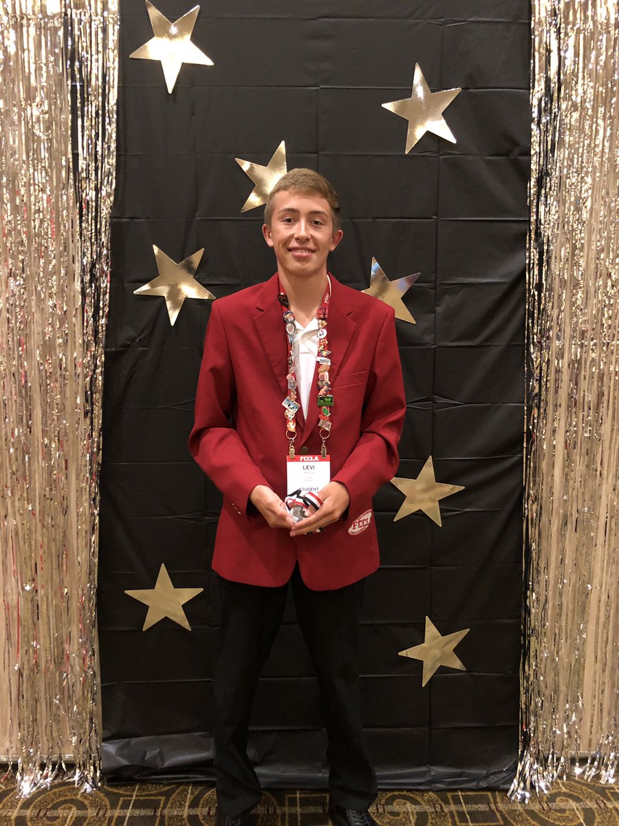 Congrats to Levi on 🥈in Jr Career Investigation. Great job. #KnightPride <a href="/victoriafccla/">Victoria FCCLA</a> <a href="/KSFCCLA/">Kansas FCCLA</a> <a href="/NationalFCCLA/">National FCCLA®</a>