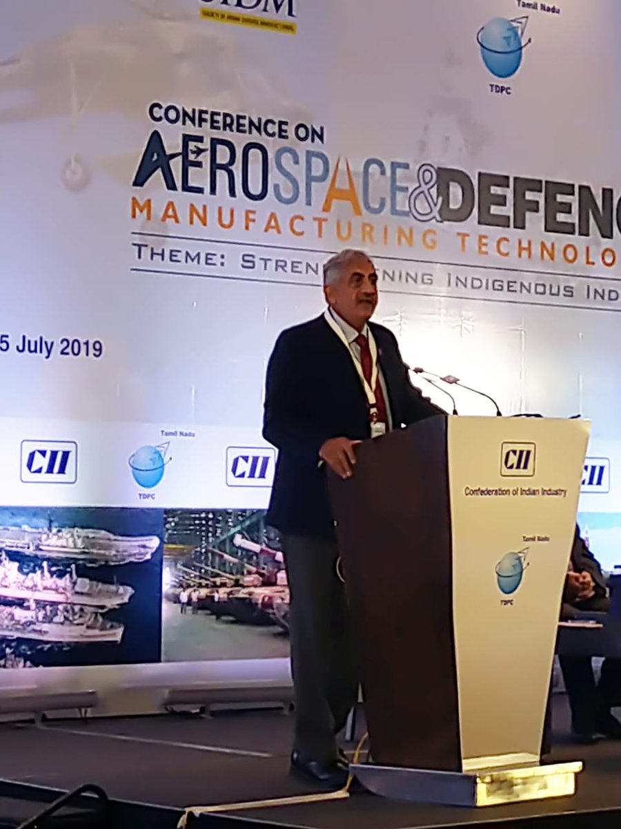 TNTDPC_Official's tweet image. Special Address Lt. Gen Jai Prakash Nehra, PVSM, AVSM (Retd.) Principal Adviser Society of Indian Defence Manufacturers CII #digitization #globalization #financialconstraints #complexinformationc