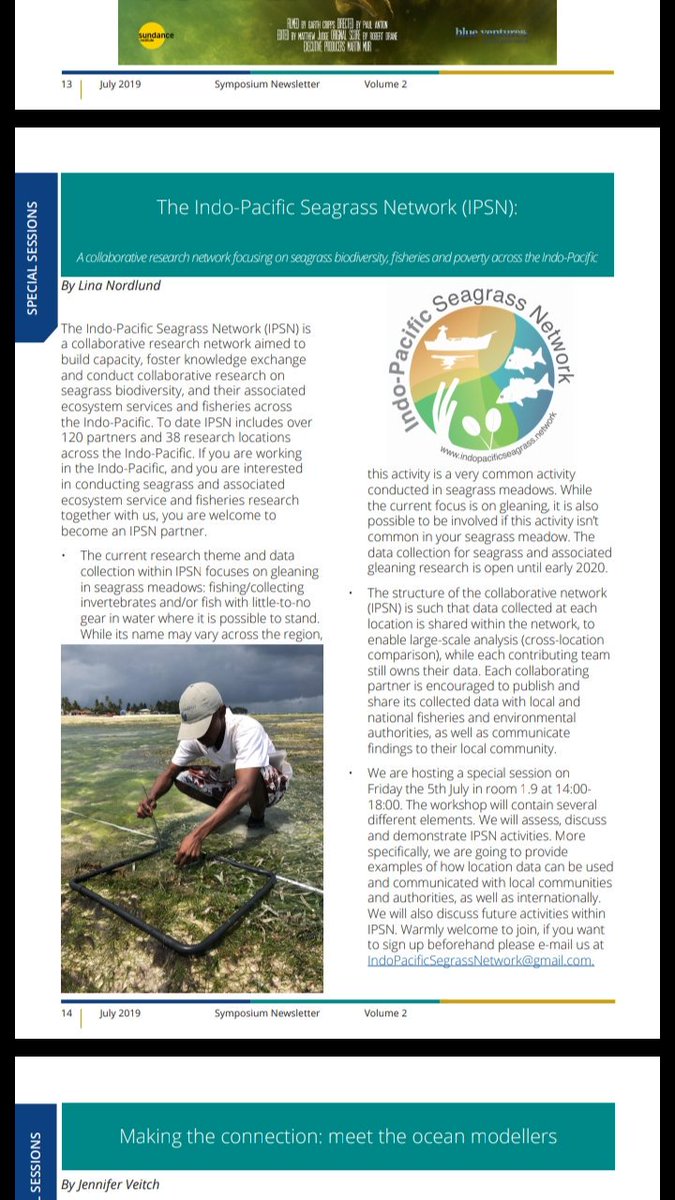 JStiepani's tweet image. Check out the special session by #ipsn today at 14.00 in room 1.9! @wiomsa @IPSN_Seagrass 

#wiomsasymposium2019