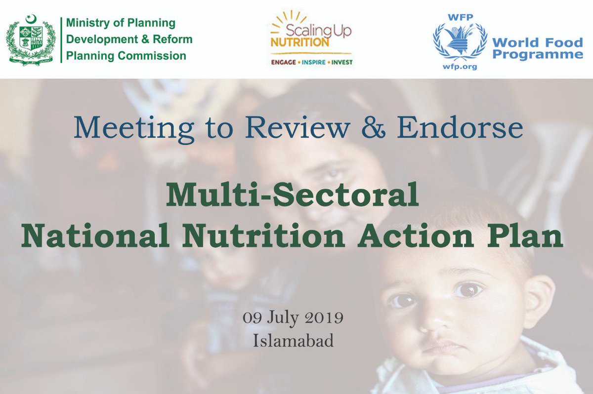 SUNMOVEMENTPAK's tweet photo. @SUNMOVEMENTPAK all set to present first ever Multi-Sectoral National Nutrition Action Plan #NNAP on 09 July 2019 as prioritized on short,medium and long term basis to address all forms of malnutrition @SUN_Movement @GerdaVerburg @Illango_WB @JoannaReid_DFID @WFP @JoelCSpicer https://t.co/o2wp2Ij2oM