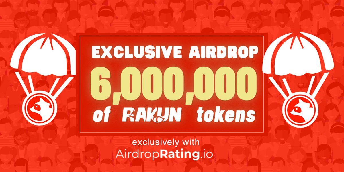 🔹 EXCLUSIVE! Easily earn 300 RAKUN tokens (~$15 + ~$3 per referral)
🔹 Only easy social tasks are required!
🔹 Get the RAKUN tokens directly into your ETH wallet.
🔹 Join here: 
airdroprating.io/airdrops/exclu…