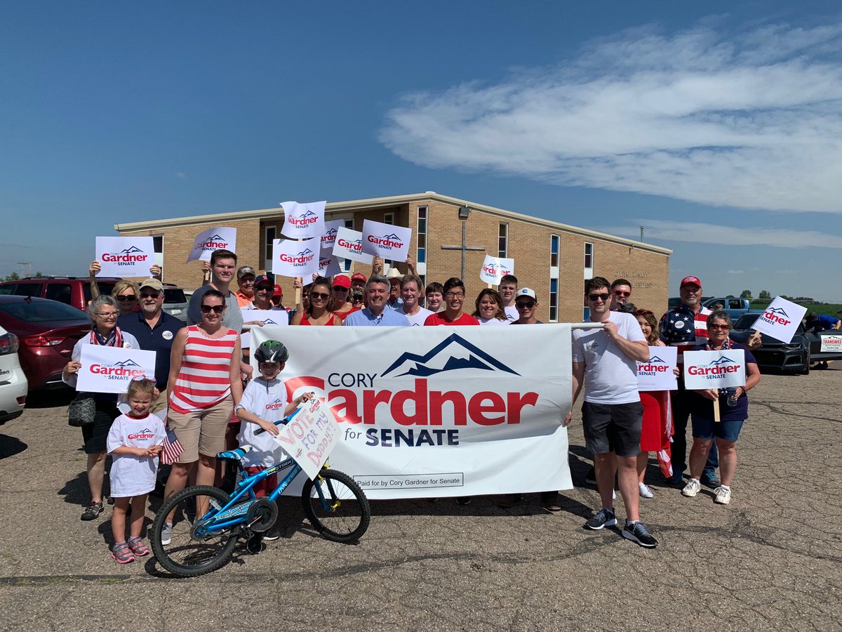 CoryGardner's tweet image. Thanks to all those who came out to celebrate #July4th at the parade in Wiggins this afternoon. There’s nothing better than an #IndependenceDay parade on a beautiful Colorado day.