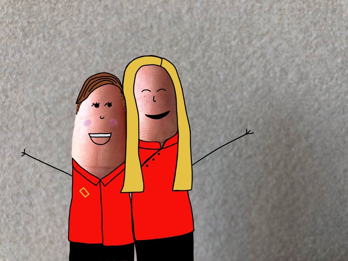 klbeasley's tweet image. Everyday object challenge: take a photo of your hand or a couple of fingers and draw over them. #ADE2019  #EveryoneCanCreate #EverydayObjects @PegKeiner @milesbeasley #mywab