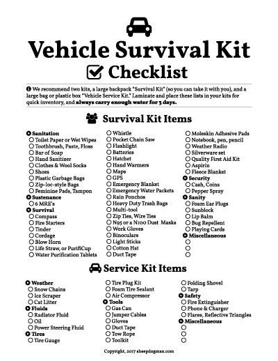 Featured image of post Car Survival Kit Supplies : You have zero excuses not to do this.