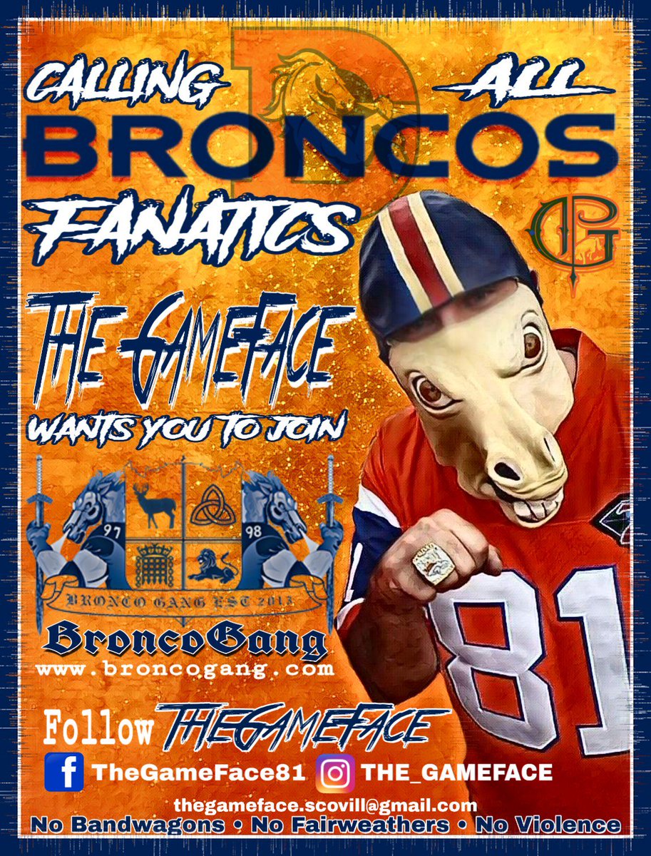 TheGameFace81's tweet photo. #BroncosCountry #BroncosFever #TheGameFace #BGGJ #BroncoGang https://t.co/KeWHZwzMTk