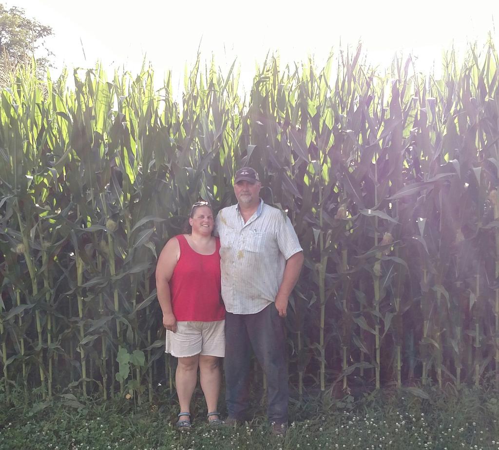 Oh what a difference a year makes...My friends Amy and Jason Hoying from Ohio take pic in their corn every 4th of July. 2019 on the left, 2018 on the right. Jason is 6'8" by the way  #Plant19  #4thJuly 
<a href="/AGHoying/">Amy H.</a>